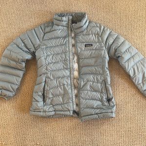 Patagonia light blue jacket size 14/Xl kids (fits women’s xs)